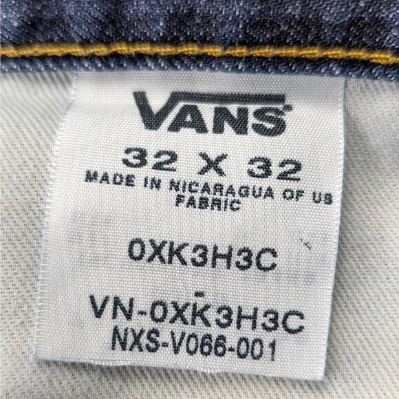 Vans Mens V46 Taper Slim Straight Jeans White Oak Cone Denim Skateboarding 32x32 - Picture 12 of 15